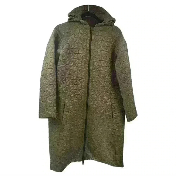 Zambesi New Zealand Gotham Renaissance Quilted Rayon Lined Trench Zip Jacket. - Picture 2 of 10